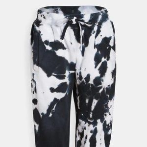 Worthy Threads Black Tie Dye Joggers SZ: Small